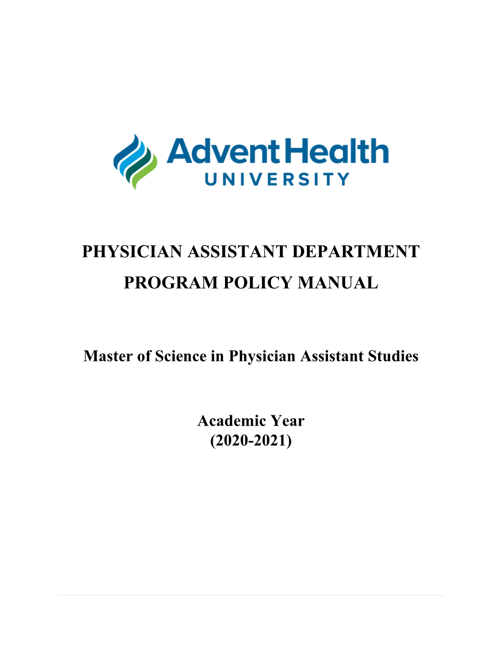 Department of Physician Assistant Contact List