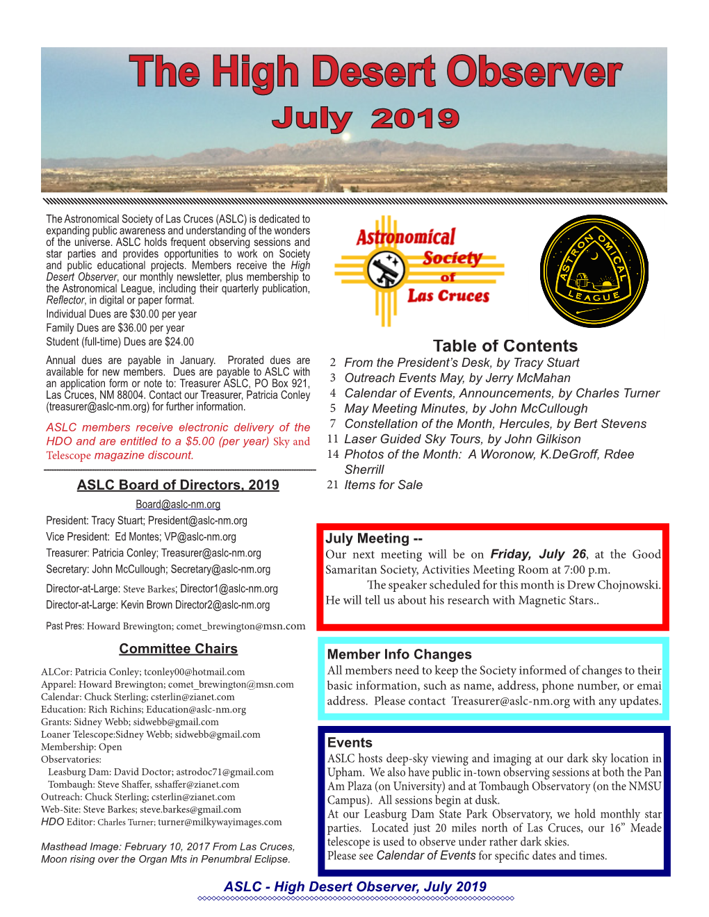 The High Desert Observer July 2019