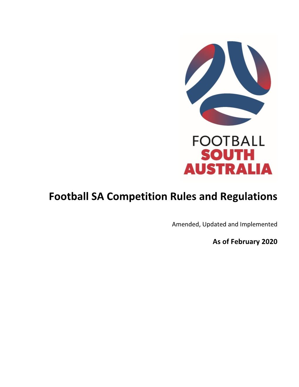 Football FFSA of SA – 2006 Competition Rules and Regulations