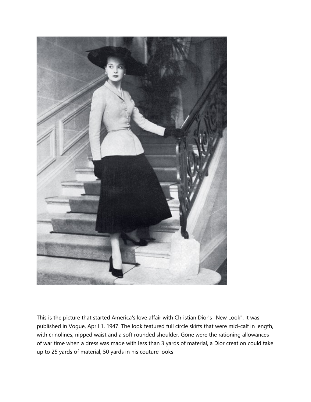 This Is the Picture That Started America's Love Affair with Christian Dior's 