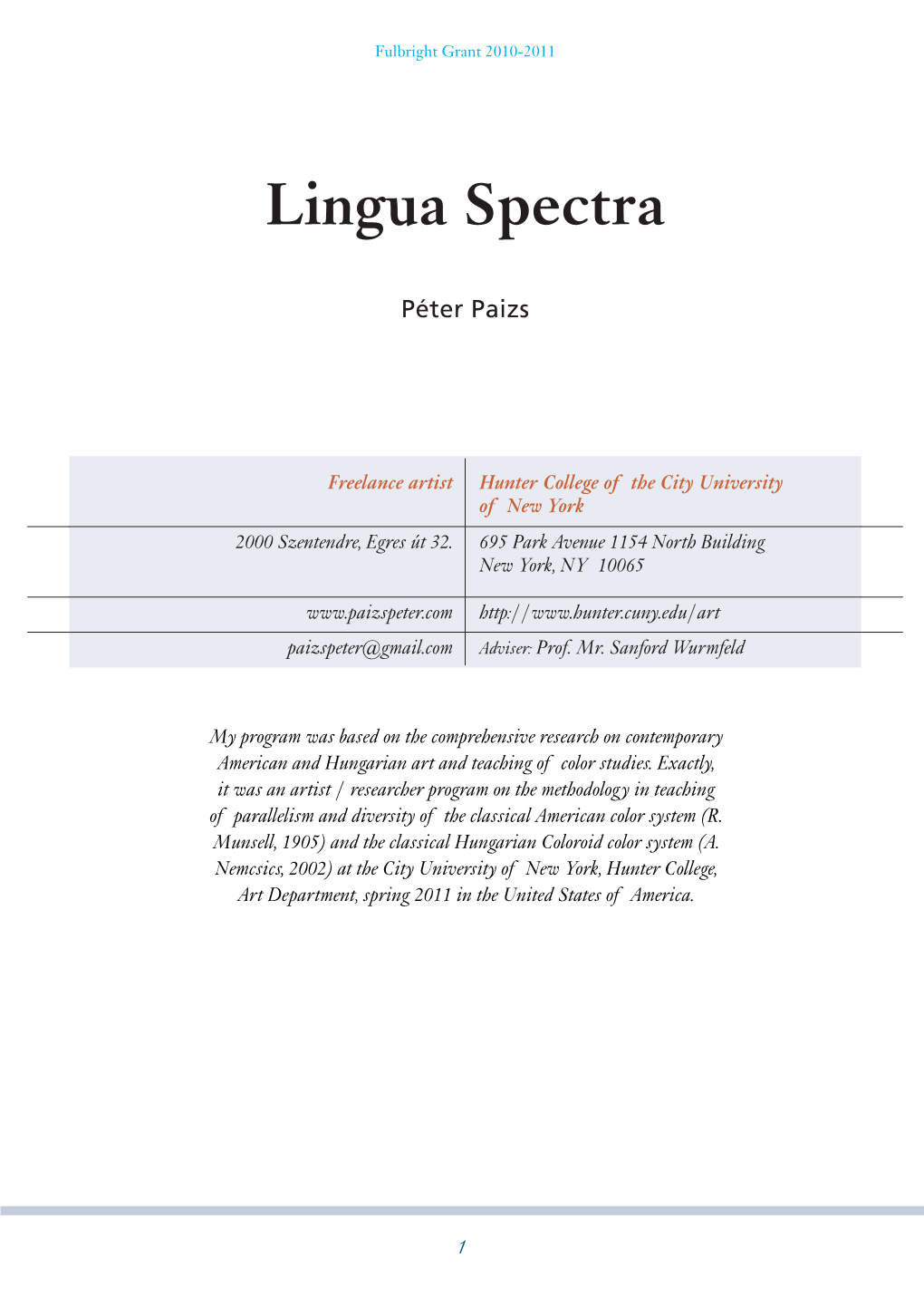 Lingua Spectra