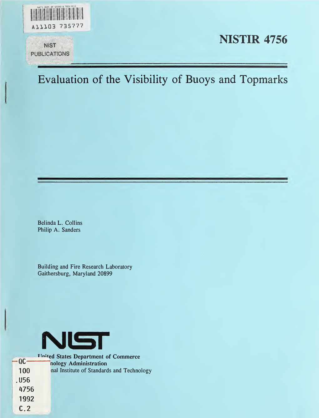 Evaluation of the Visibility of Buoys and Topmarks