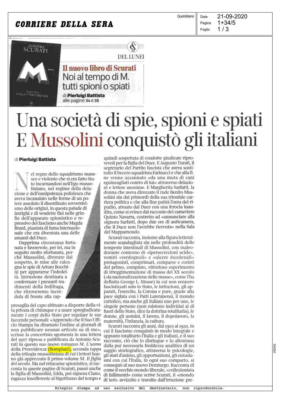 Una Società Di Spie, Spioni E Spiati E Mussolini Conquistò Gli Italiani