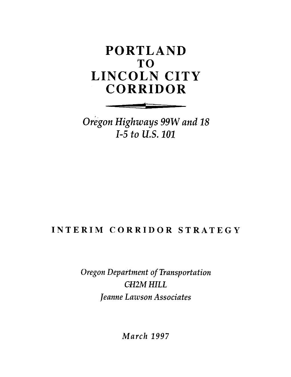 Portland Lincoln City Corridor