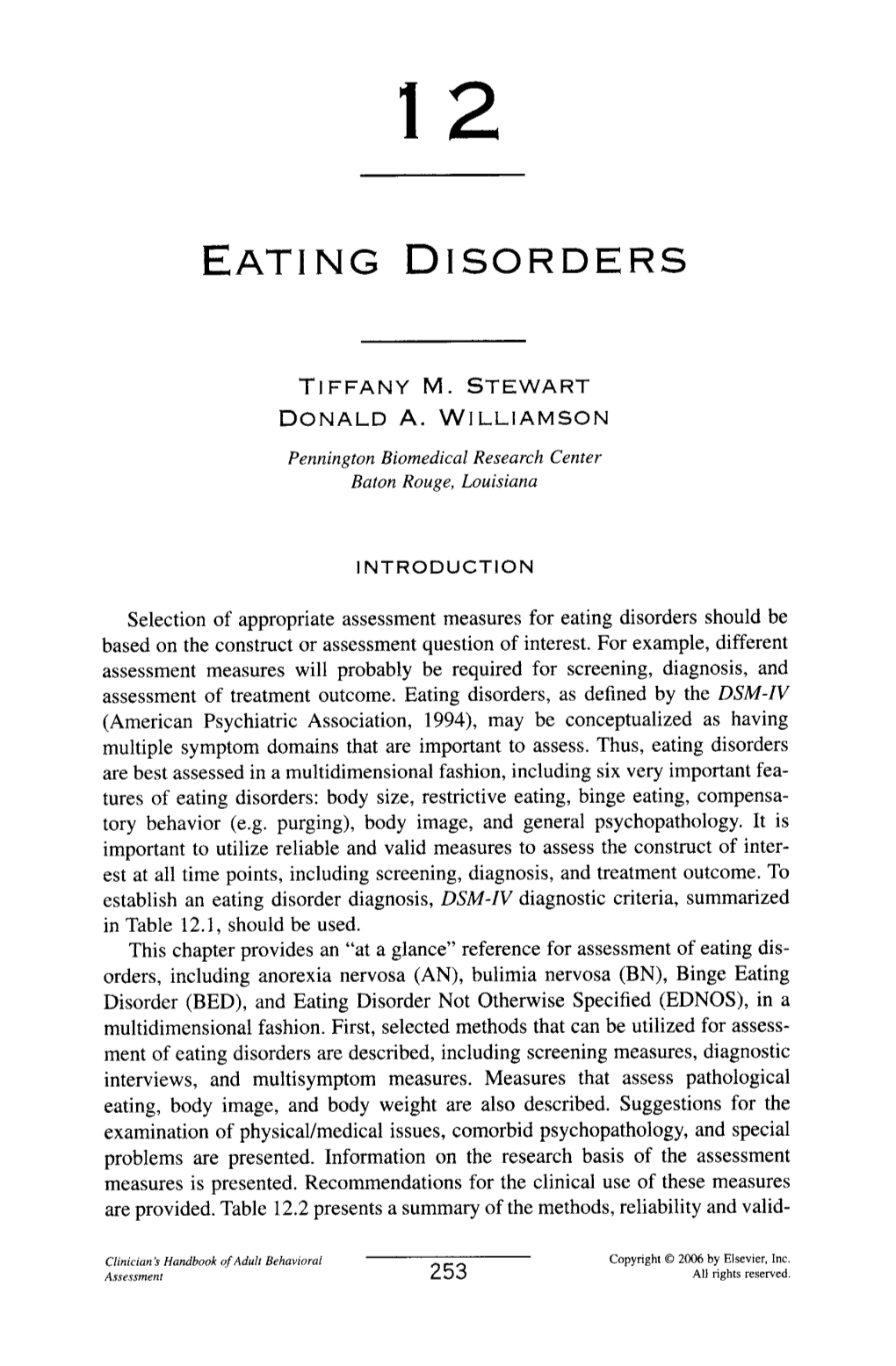 Eati Ng Disorders