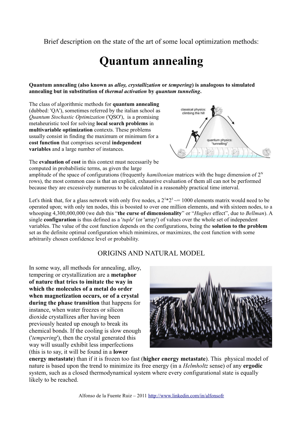 Quantum Annealing