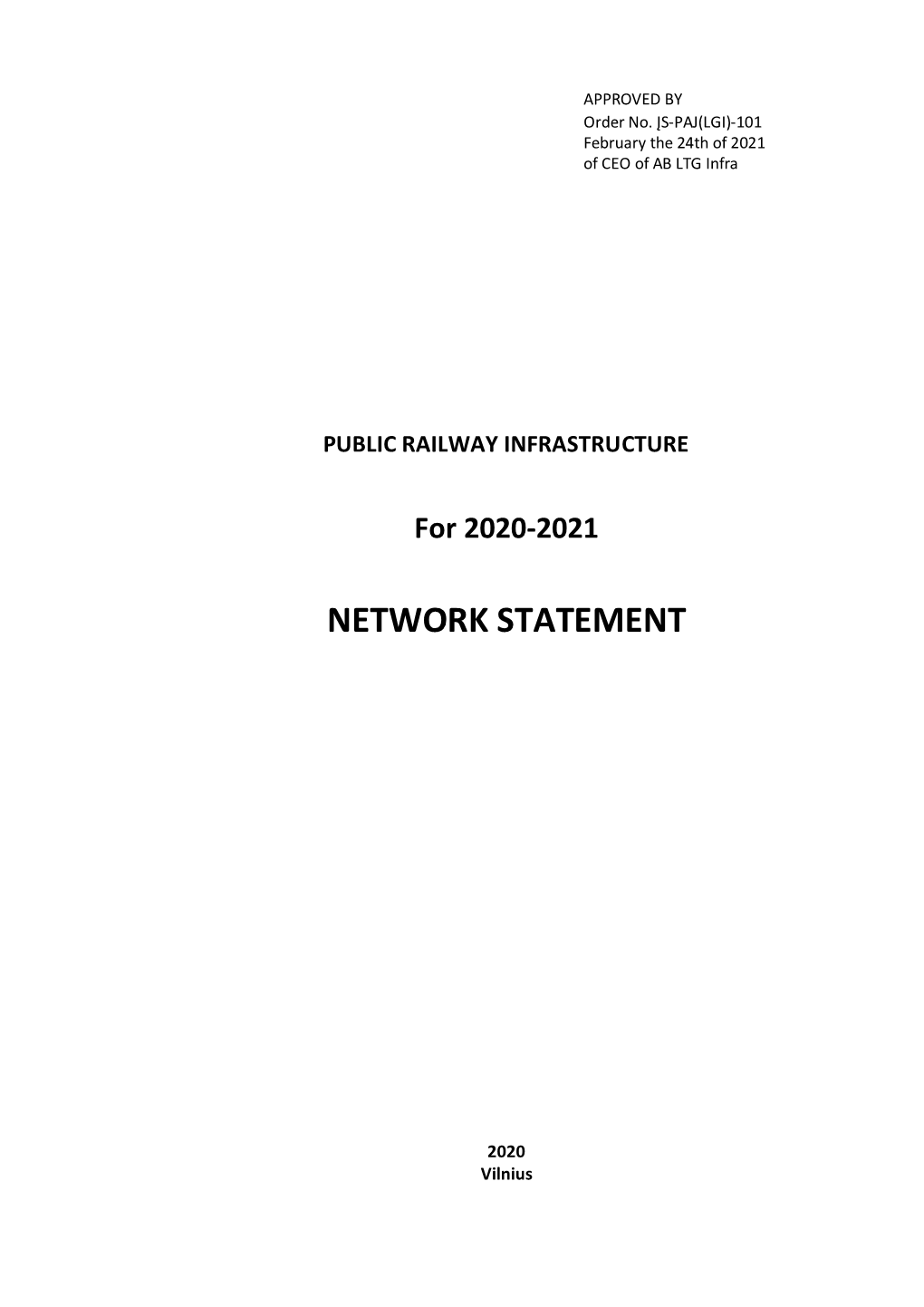 Network Statement