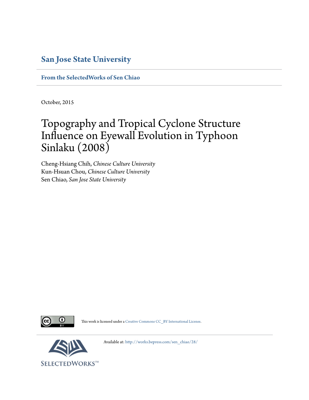 Topography and Tropical Cyclone Structure Influence on Eyewall