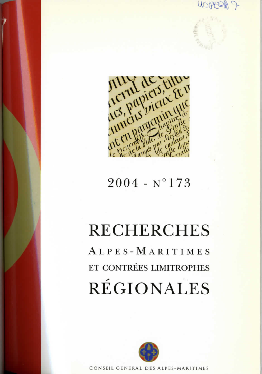 Recherches Régionales N°173