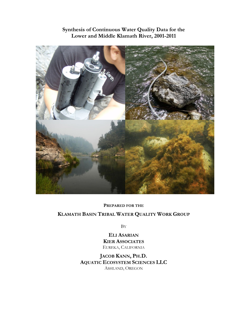 Synthesis of Continuous Water Quality Data for the Lower and Middle Klamath River, 2001-2011