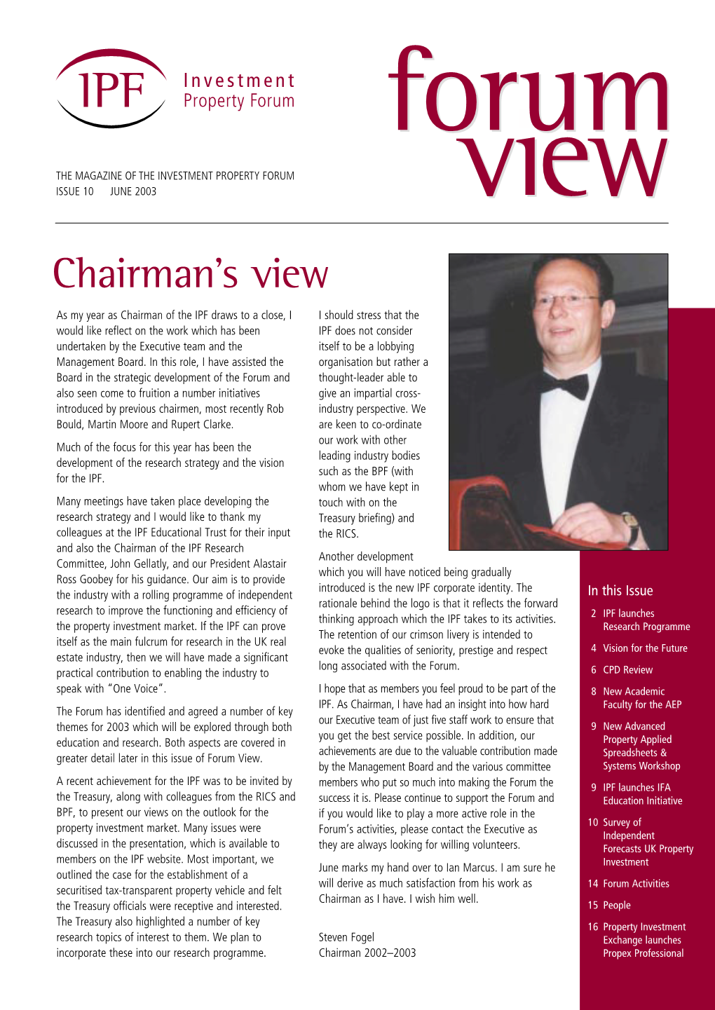 Chairman's View