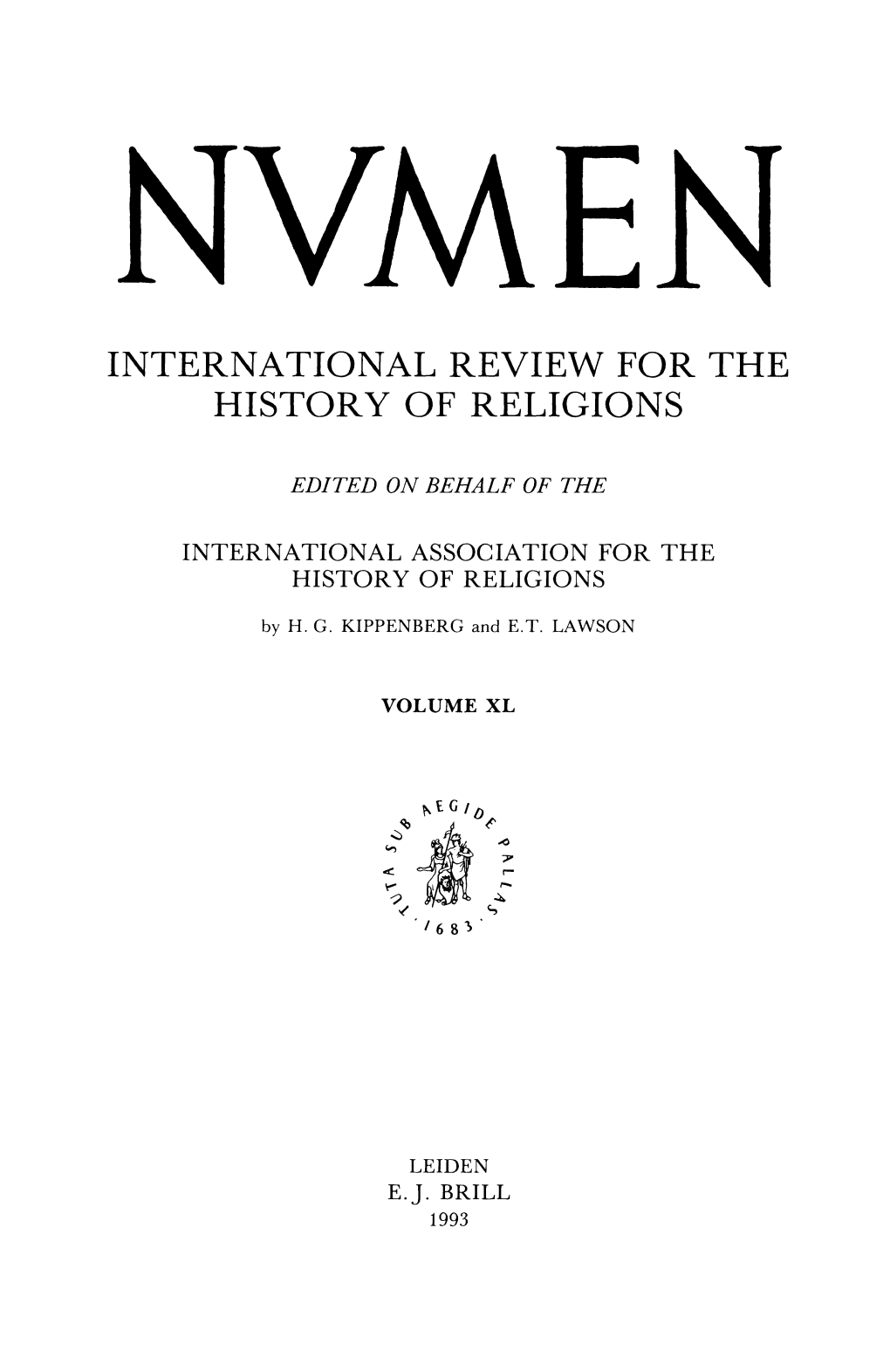 International Review for the History of Religions