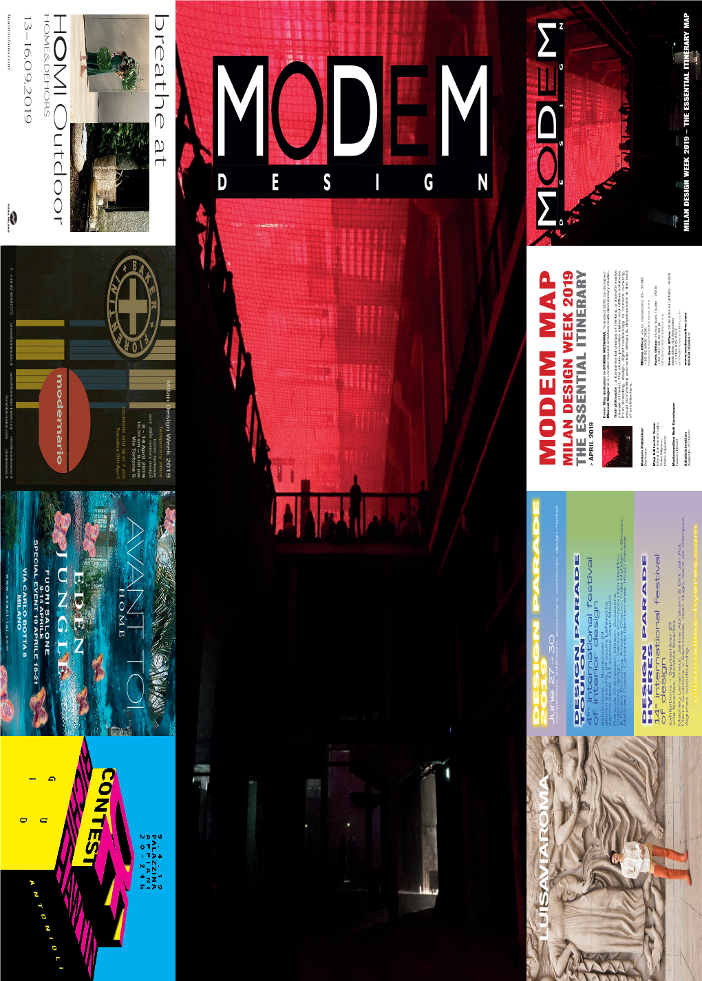 MODEM MAP MILAN DESIGN WEEK 2019 DESIGN PARADE TOULON the ESSENTIAL ITINERARY Th 4 International Festival > APRIL 2019 of Interior Design