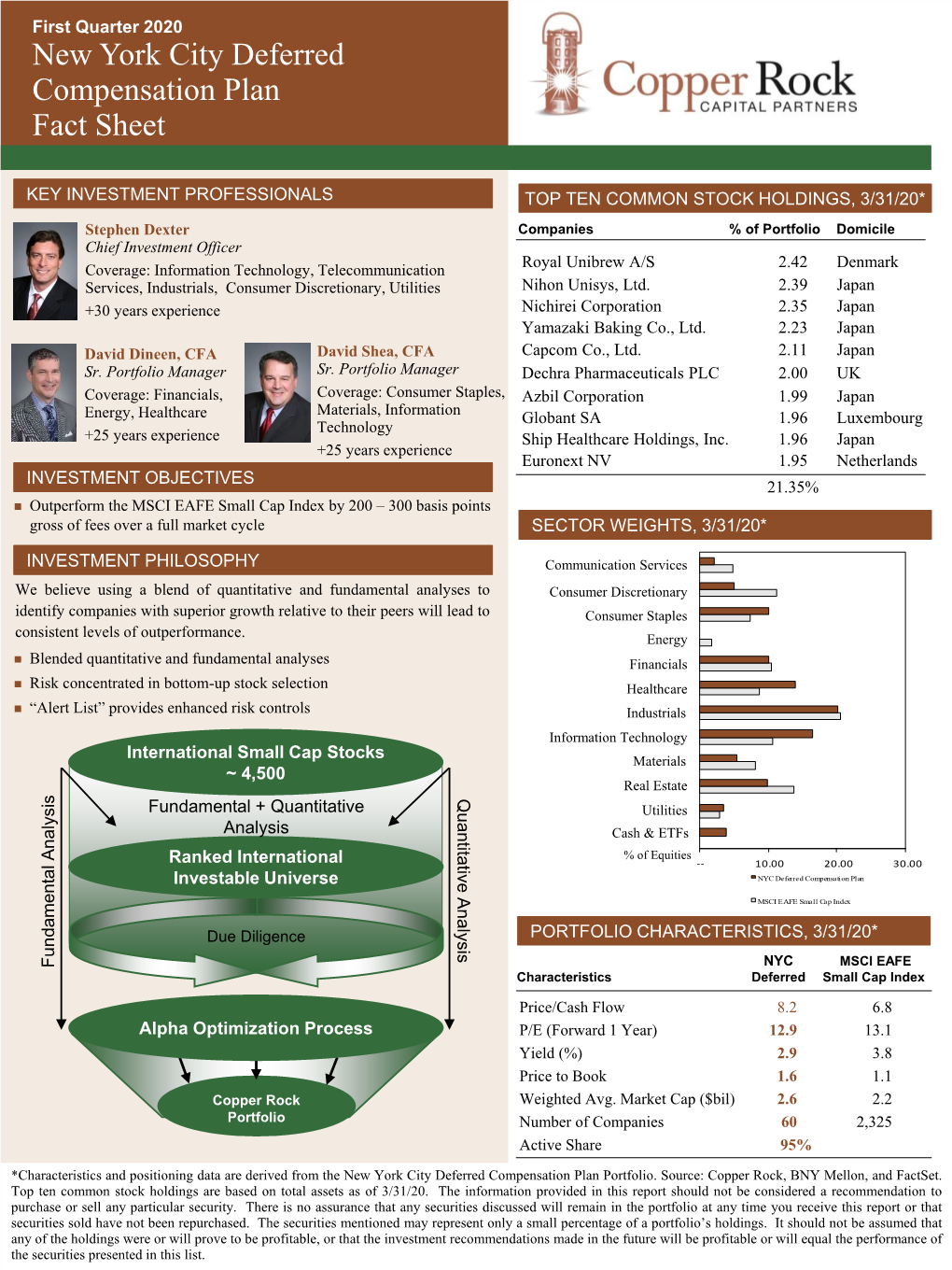 New York City Deferred Compensation Plan Fact Sheet