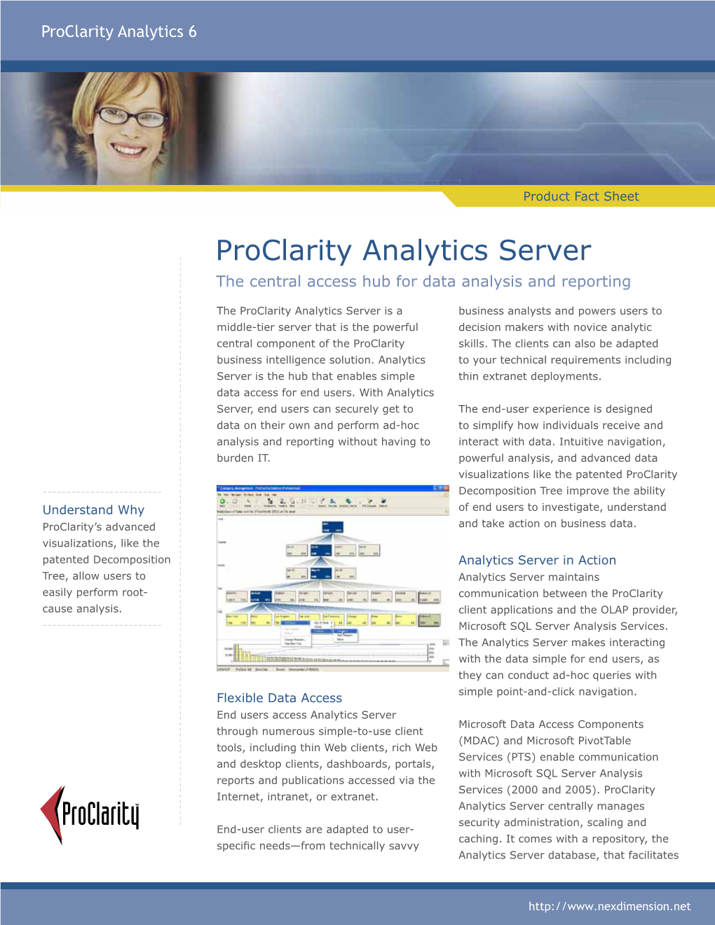 Proclarity Analytics Server the Central Access Hub for Data Analysis and Reporting