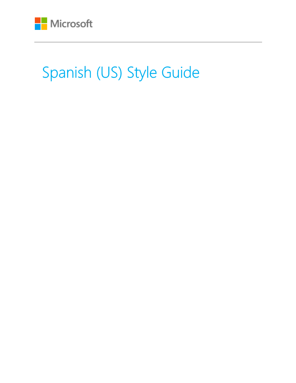 Spanish (US) Style Guide