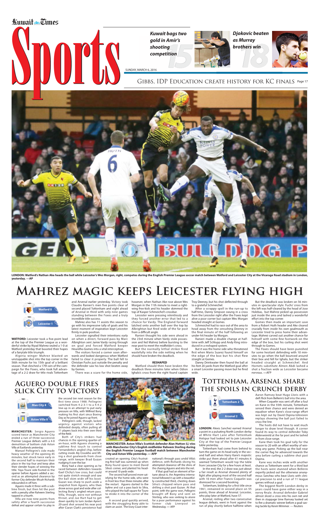 Mahrez Magic Keeps Leicester Flying High
