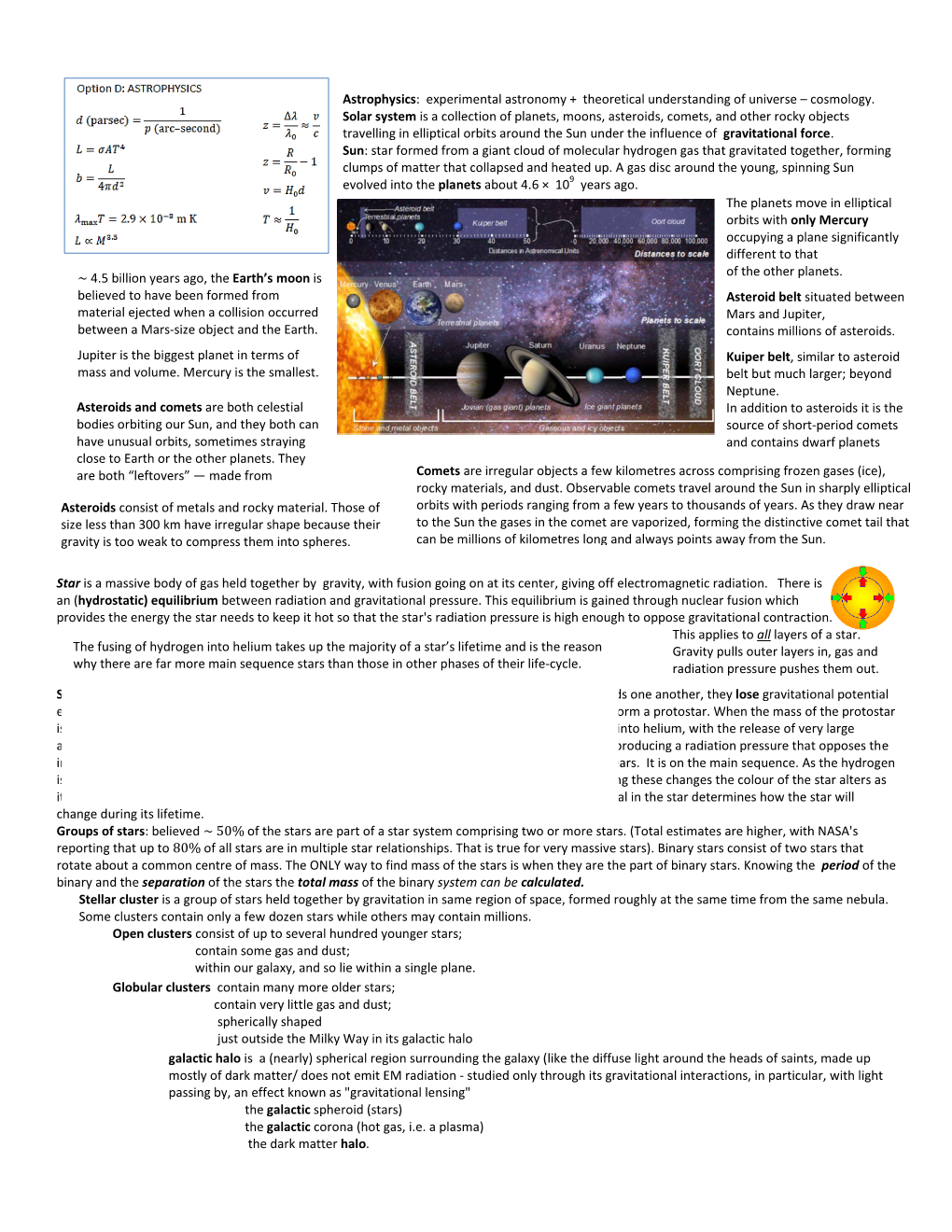 Astrophysics: Experimental Astronomy + Theoretical Understanding of Universe – Cosmology