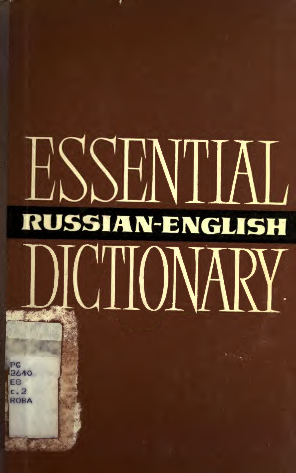 Essential Russian-English Dictionary