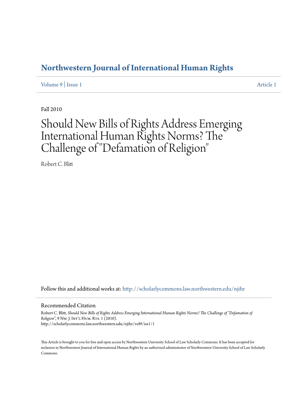 Should New Bills of Rights Address Emerging International Human Rights Norms? the Challenge of 