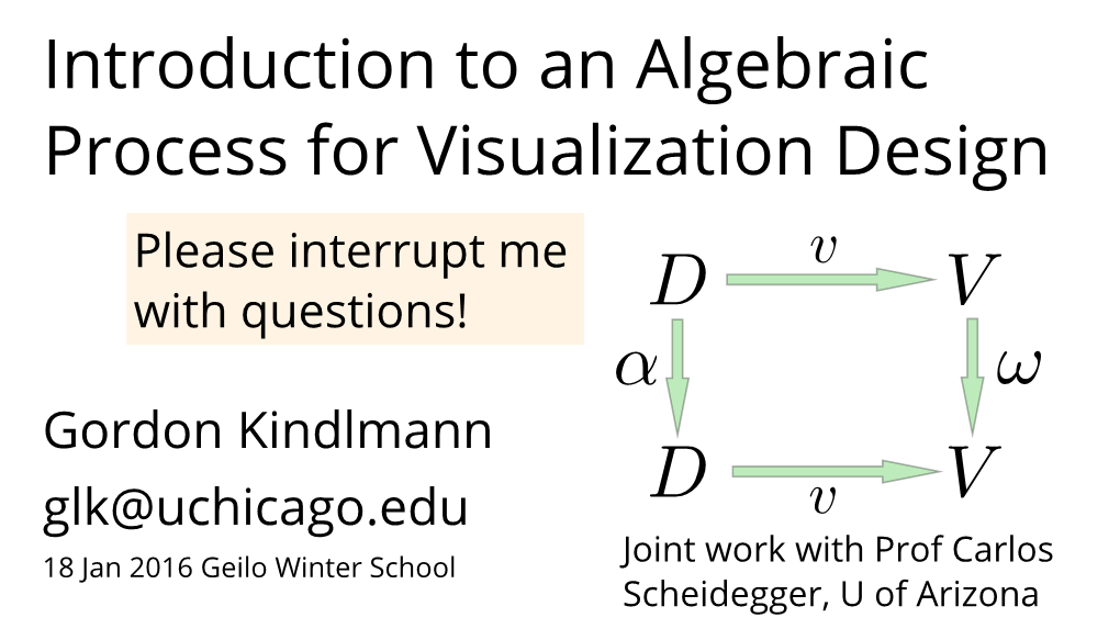 •Gordon Kindlmann •Glk@Uchicago.Edu