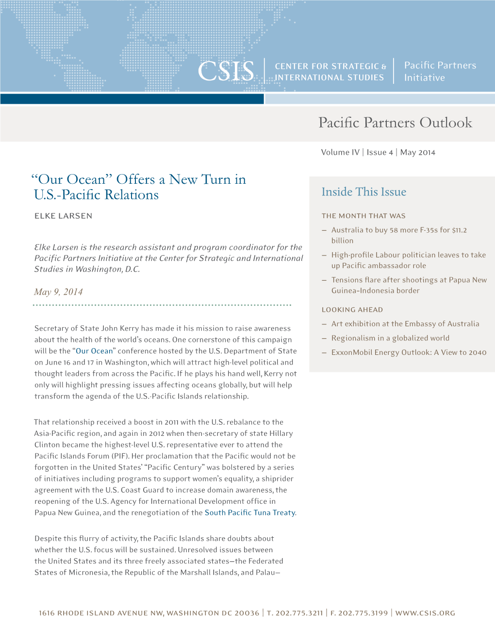 Pacific Partners Outlook