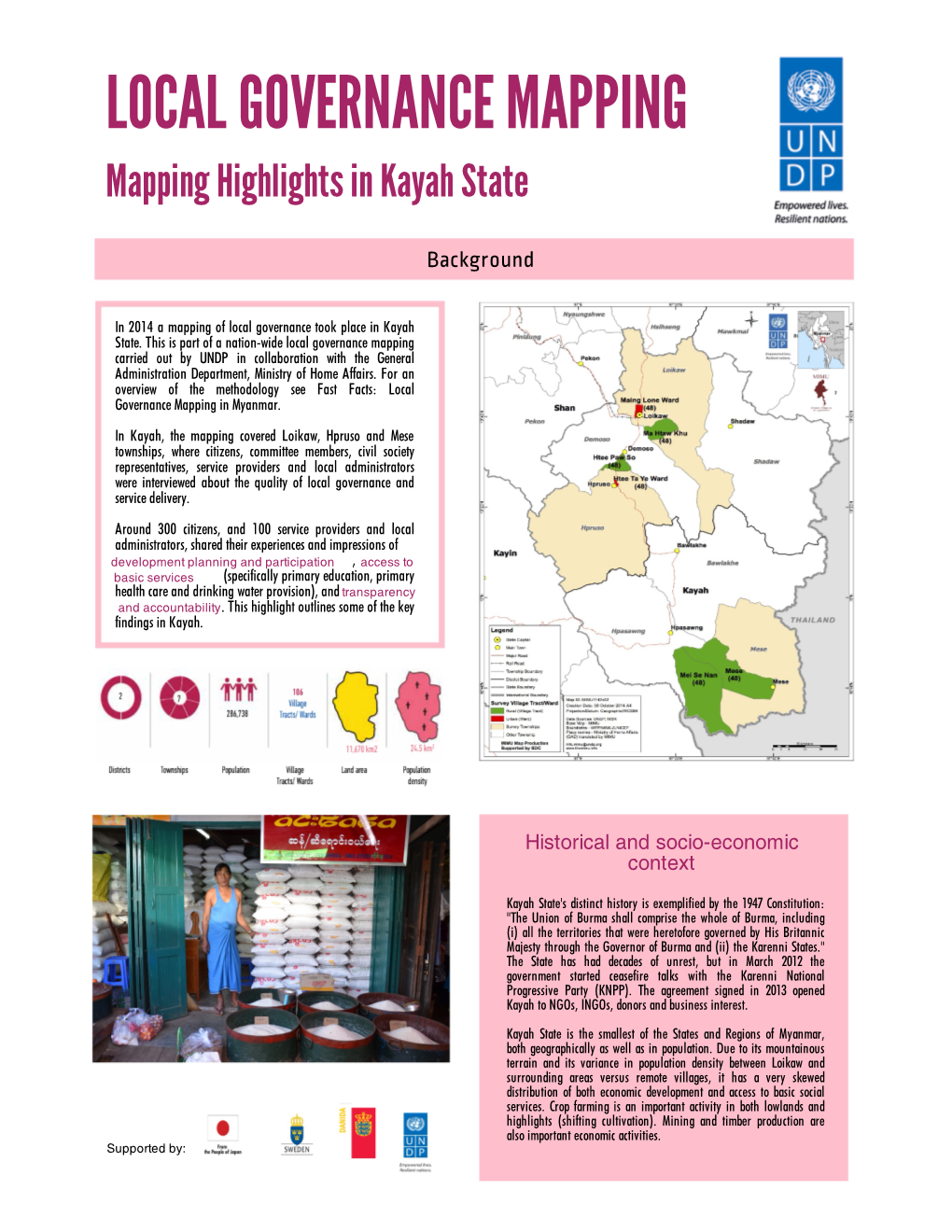 LOCAL GOVERNANCE MAPPING Mapping Highlights in Kayah State