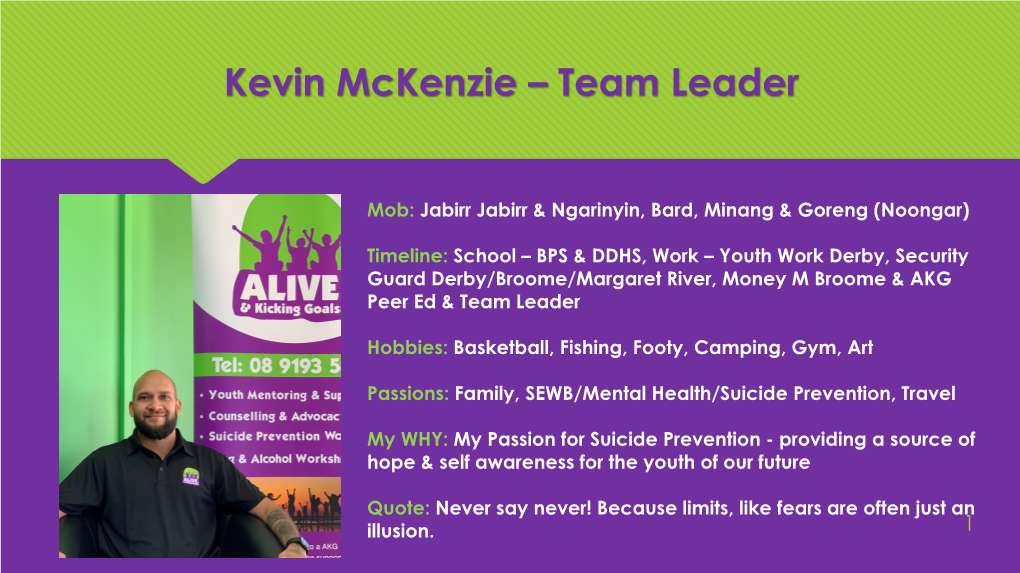 Kevin Mckenzie – Team Leader