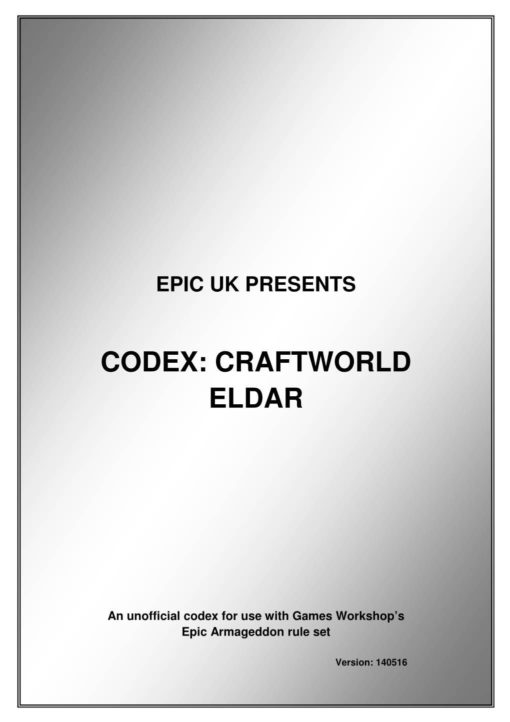 Codex: Craftworld Eldar