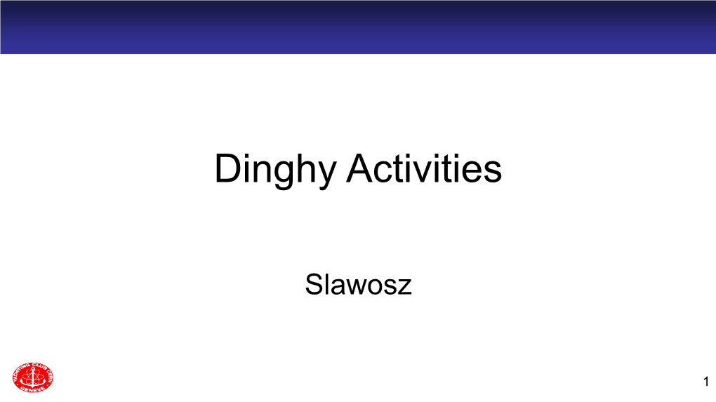 Dinghy Activities