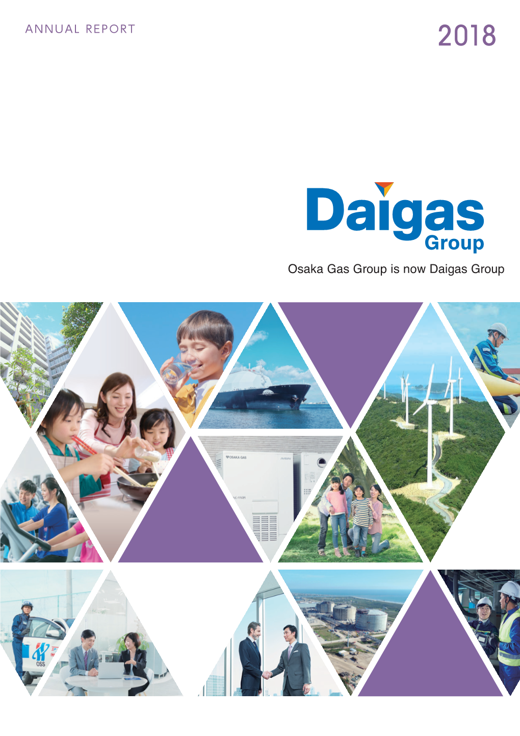 ANNUAL REPORT 2018 Osaka Gas Group Is Now Daigas Group Challenges in New Business Areas