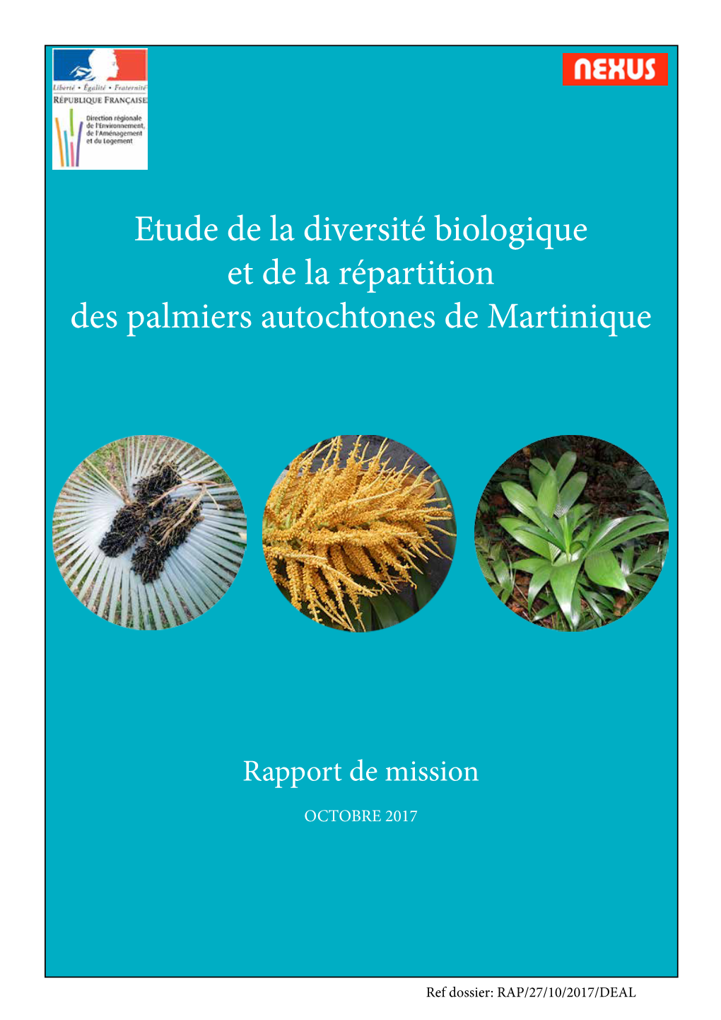 Etude De La Diversité Biologique Et De La Répartition Des Palmiers Autochtones De Martinique