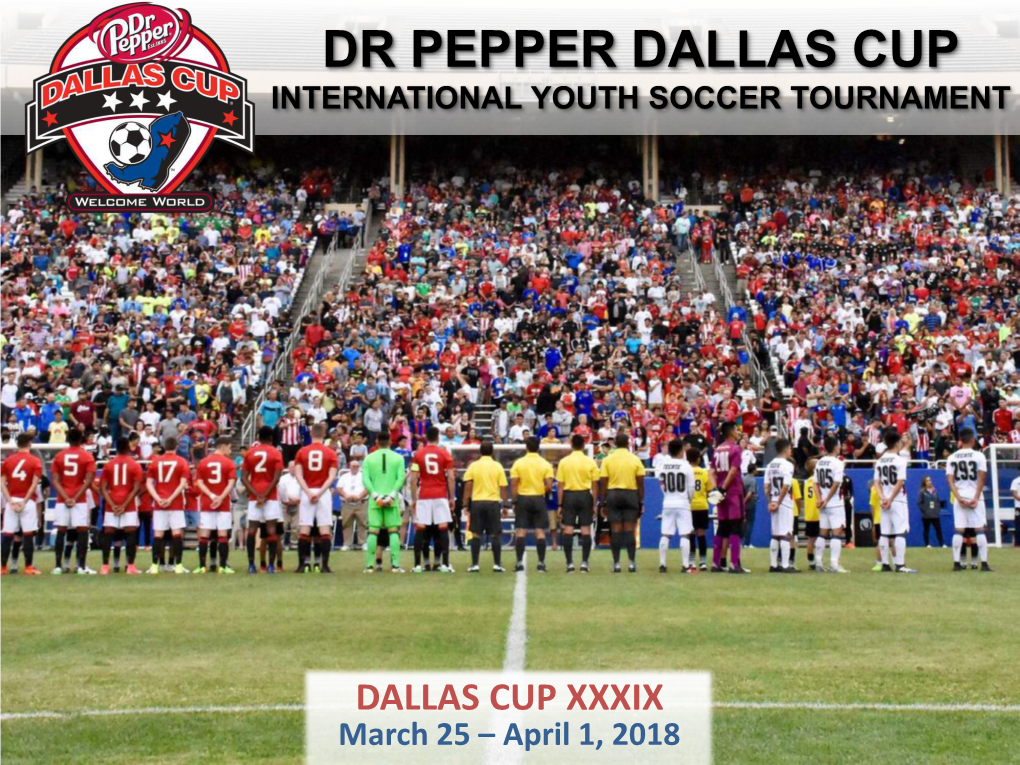 Dr Pepper Dallas Cup International Youth Soccer Tournament