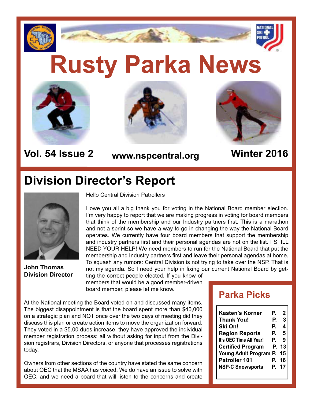 Rusty Parka News