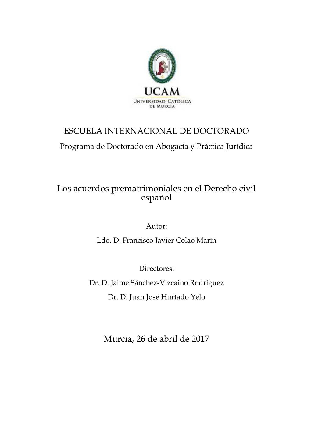 Los Acuerdos Prematrimoniales En El Derecho Civil Español