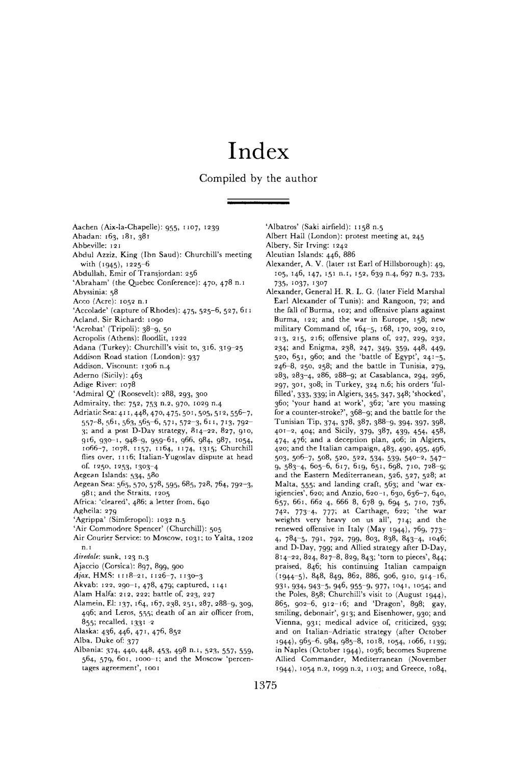 Explore the Index