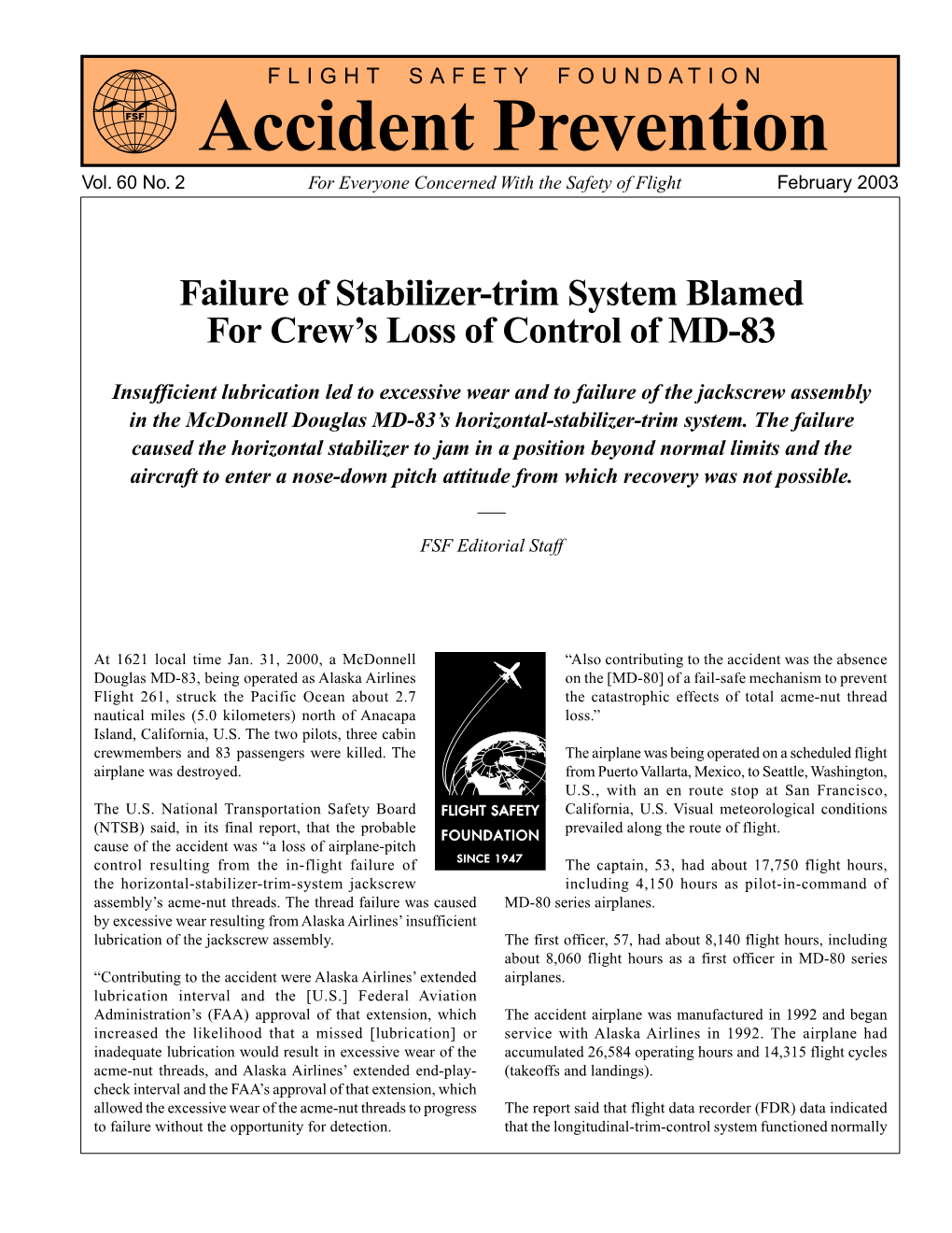 Accident Prevention February 2003
