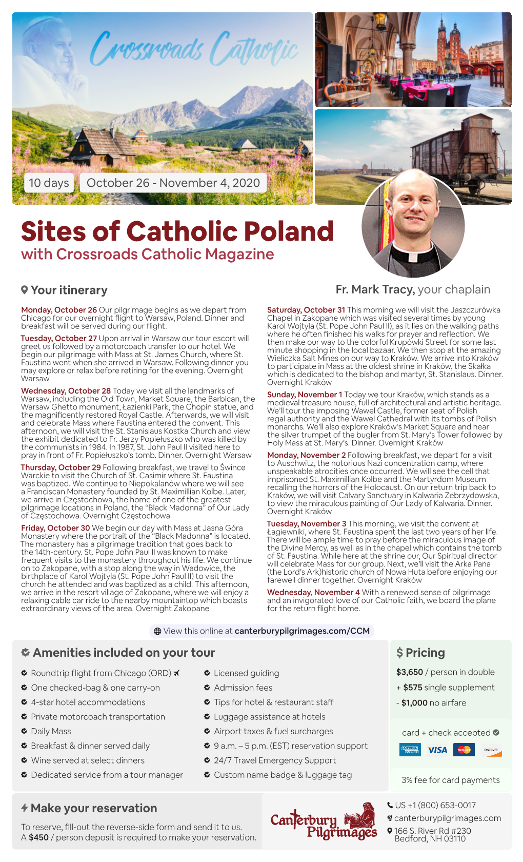 Sites of Catholic Poland with Crossroads Catholic Magazine