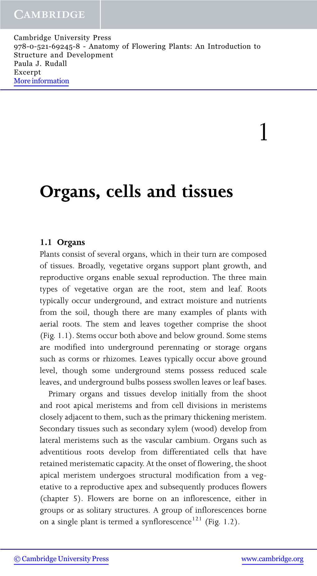 Organs, Cells and Tissues