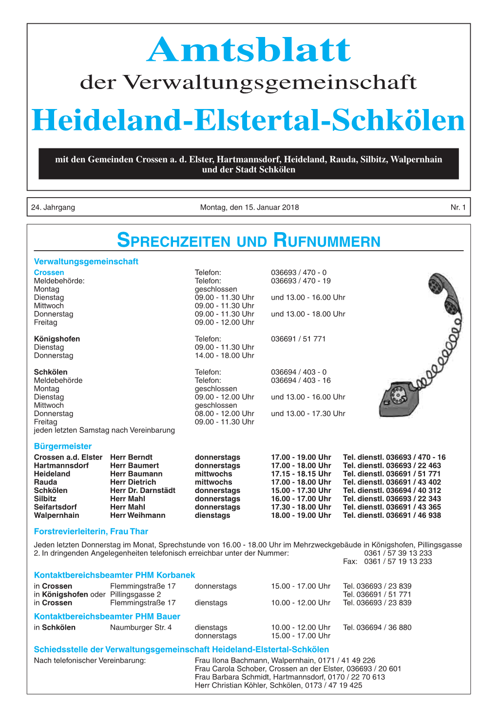 Amtsblatt Der Verwaltungsgemeinschaft Heideland-Elstertal-Schkölen