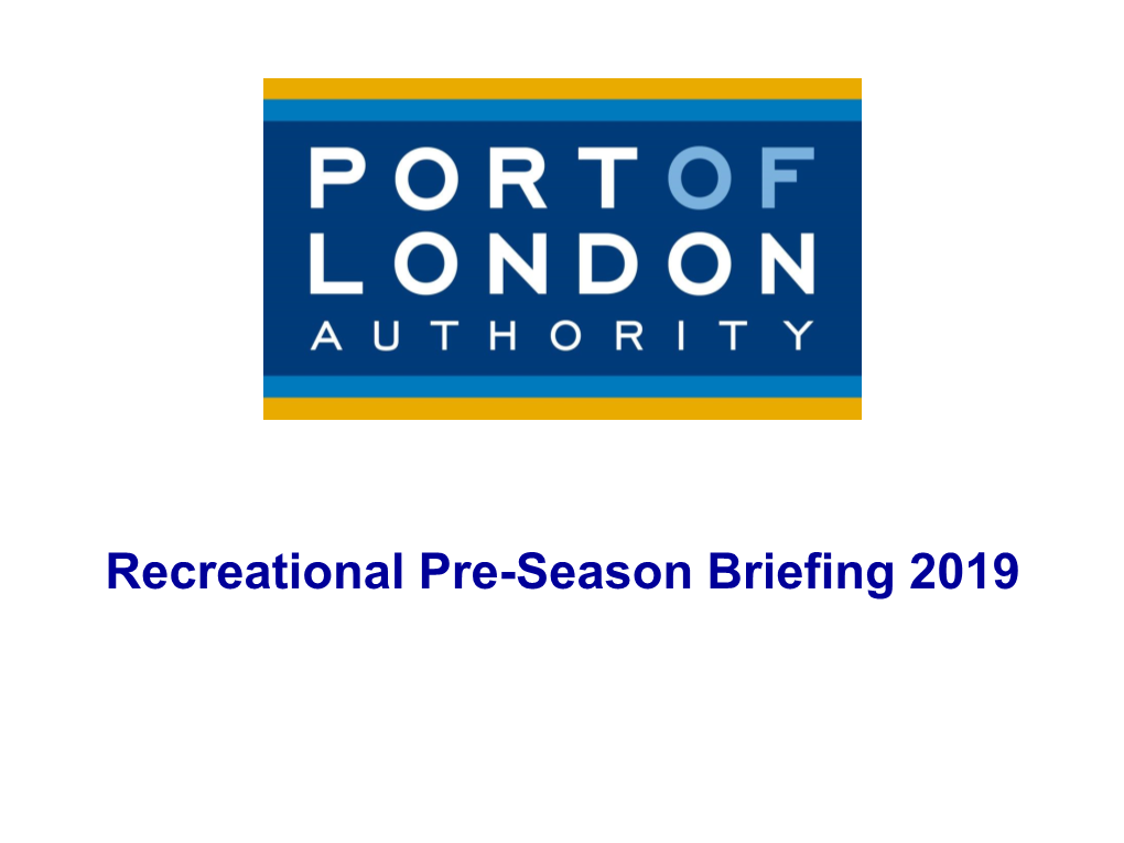 PLA Recreational Pre-Season Briefing 2019