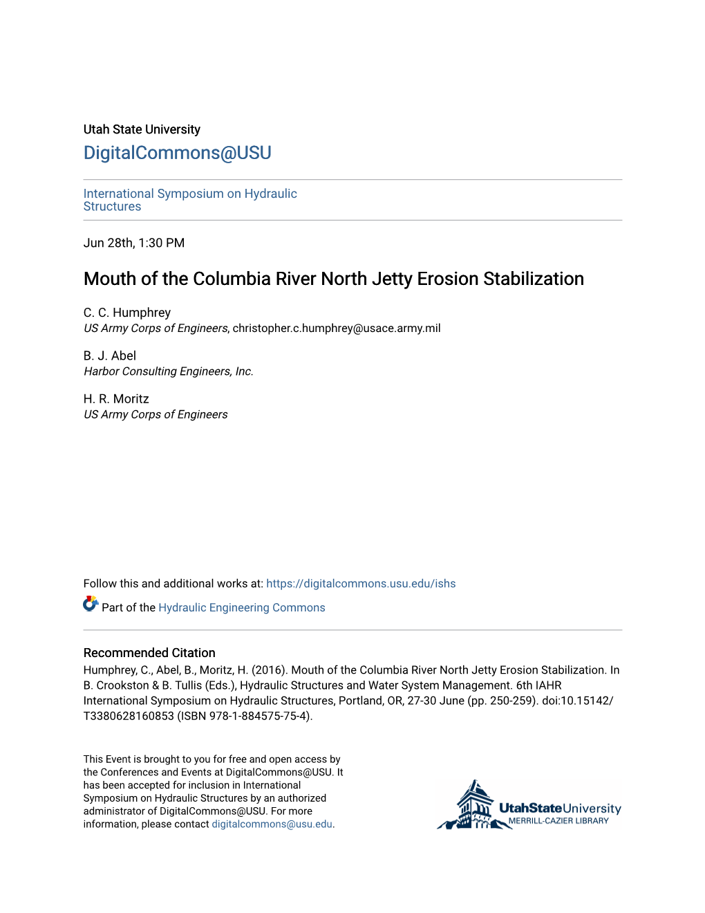 Mouth of the Columbia River North Jetty Erosion Stabilization