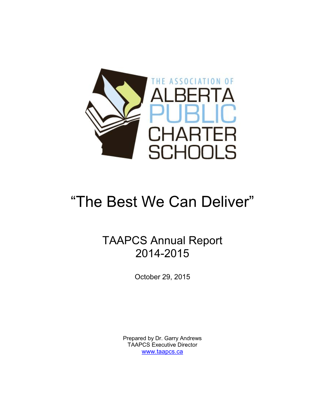 TAAPCS Annual Report October 2015