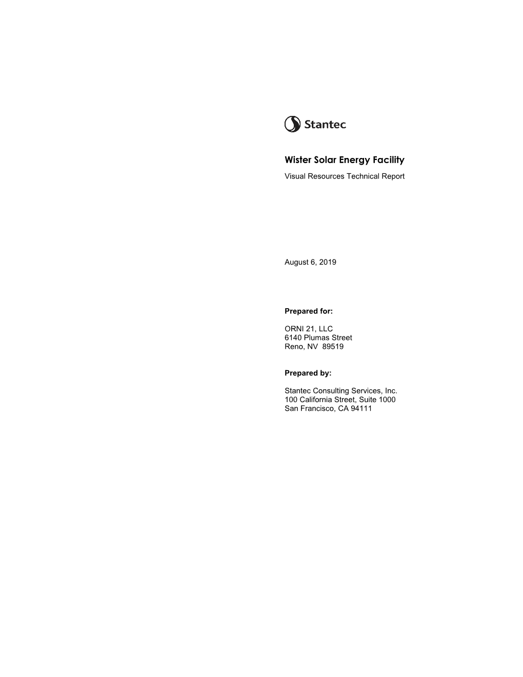 Visual Resources Technical Report