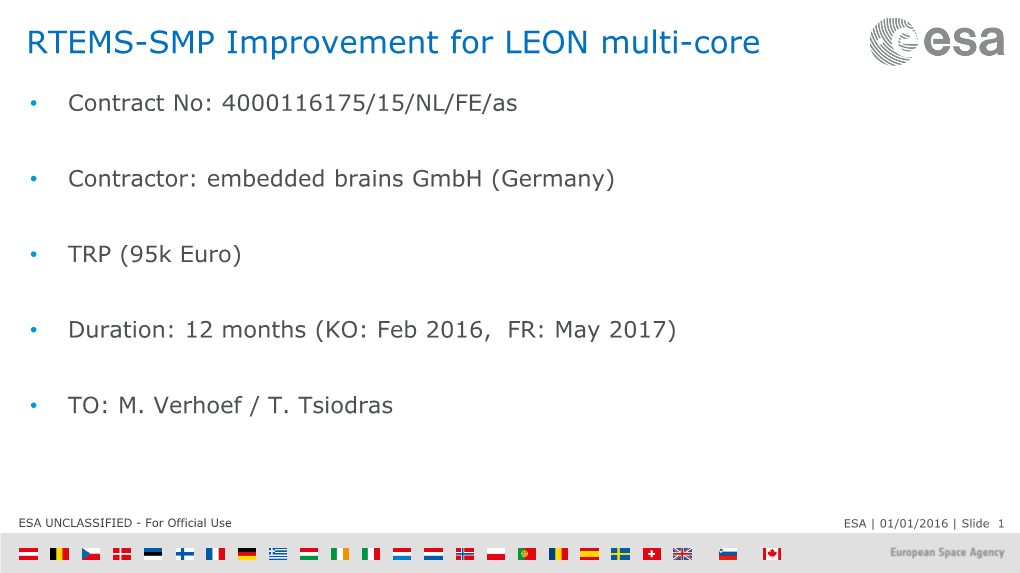 RTEMS-SMP Improvement for LEON Multi-Core