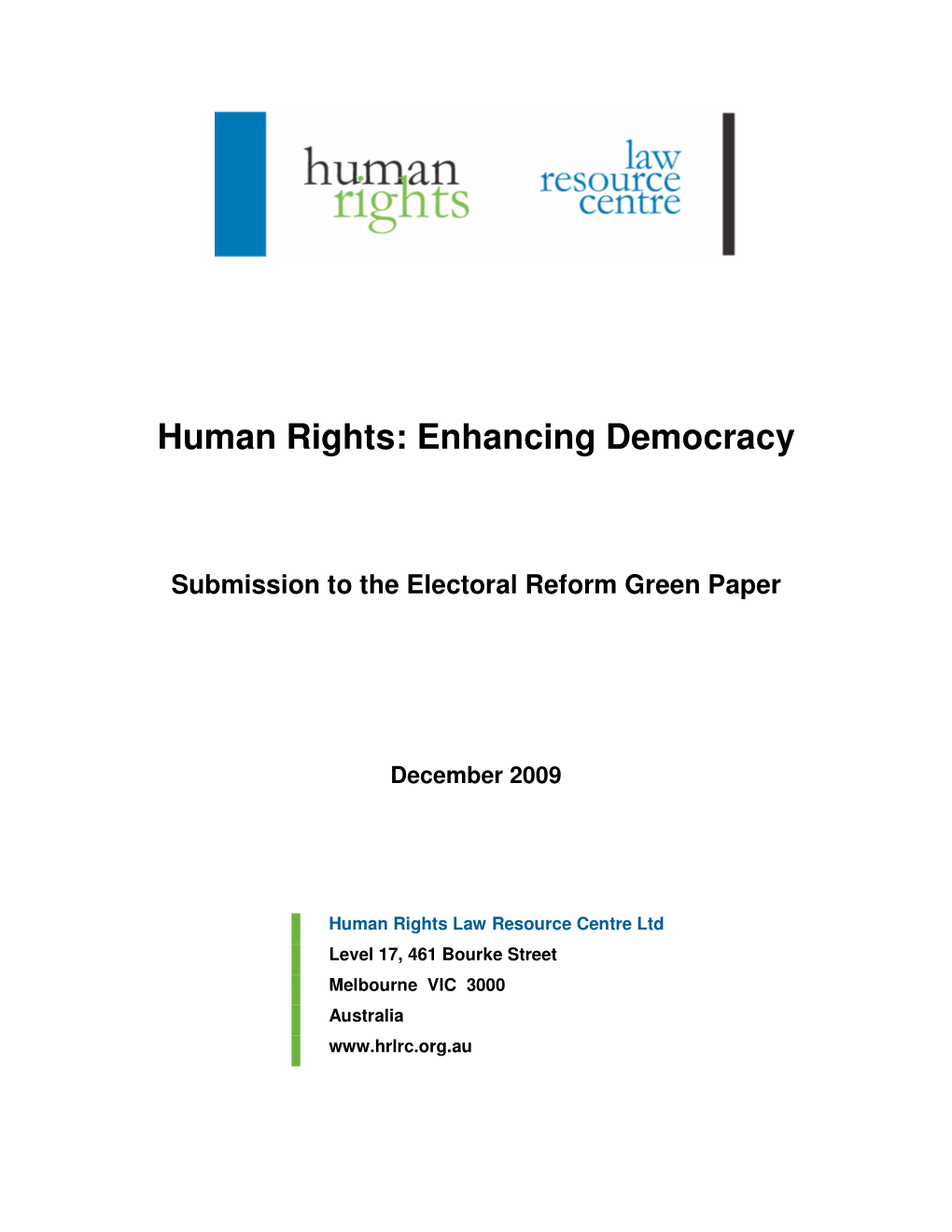 Human Rights: Enhancing Democracy