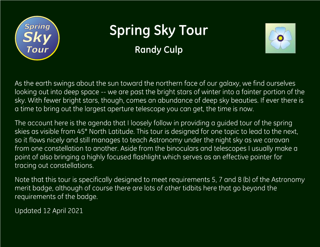 Spring Sky Tour