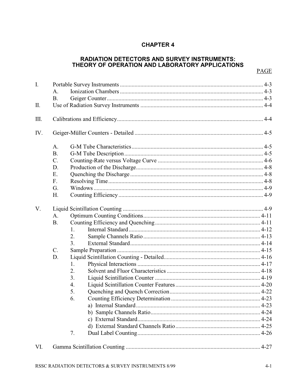 Chapter 4 Radiation Detectors and Survey