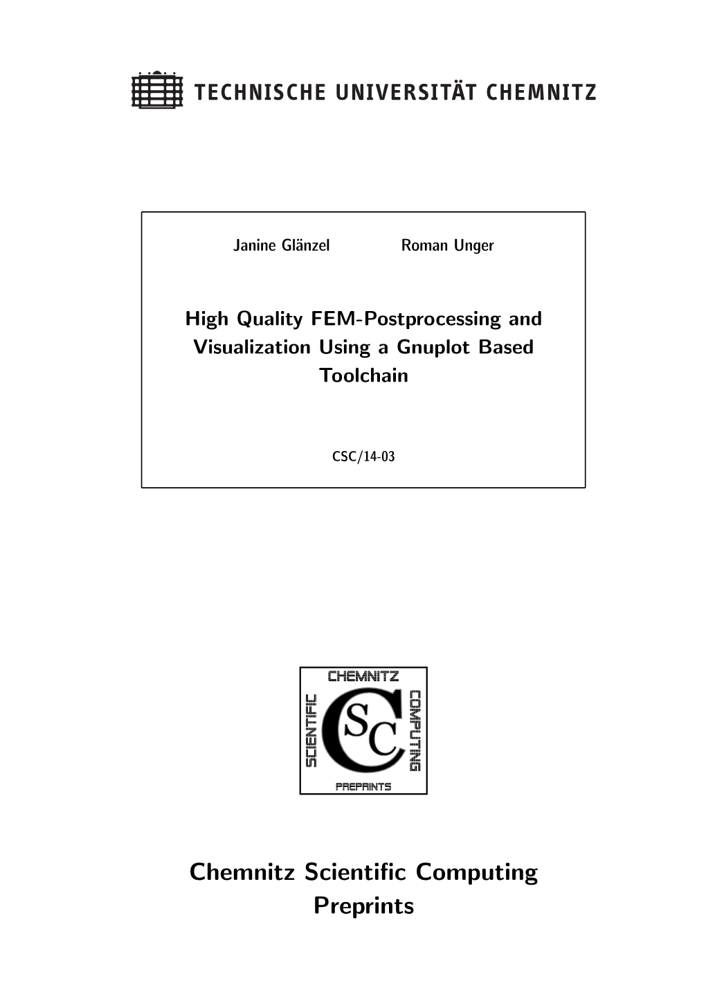 High Quality FEM-Postprocessing and Visualization Using a Gnuplot Based Toolchain