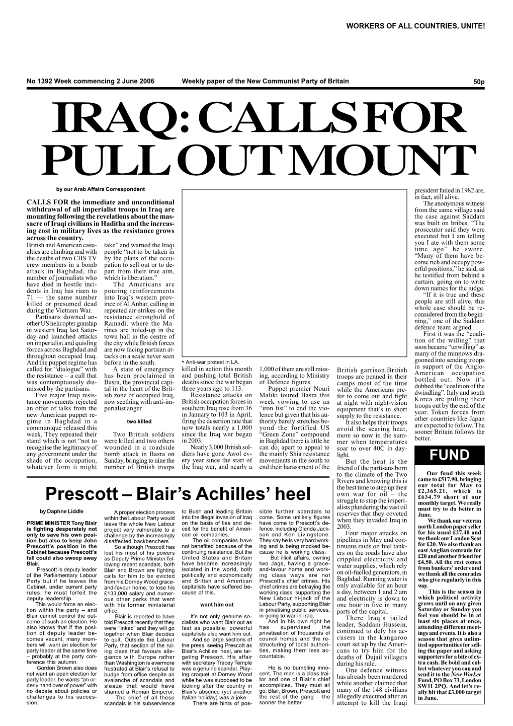 Prescott – Blair's Achilles' Heel